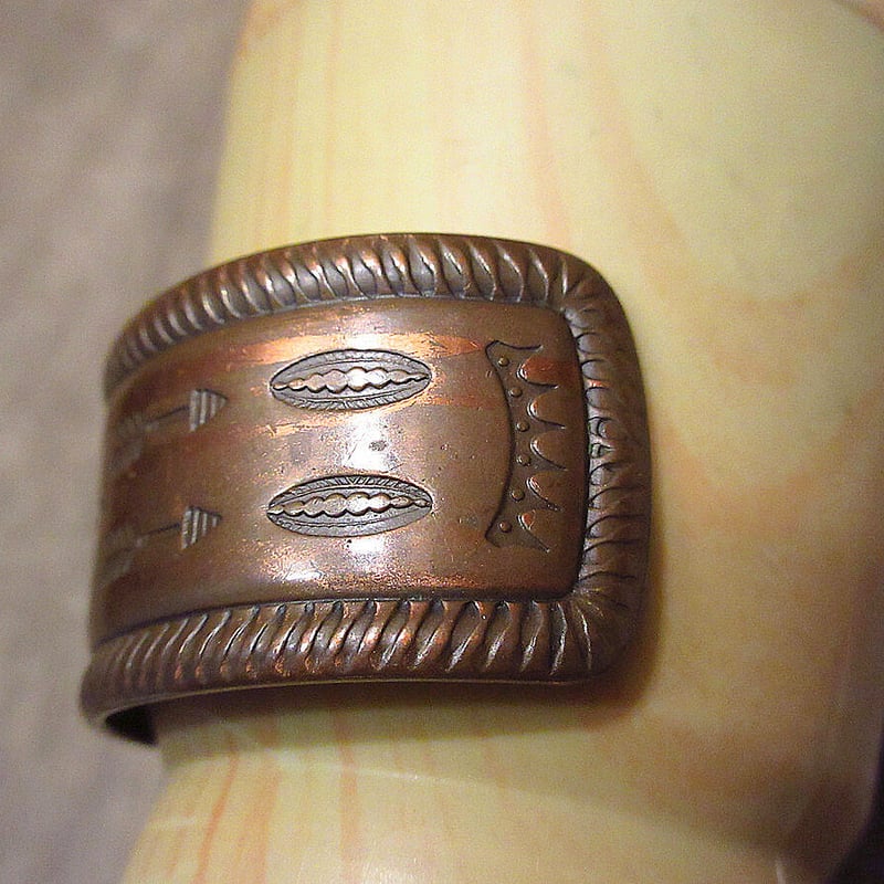 Vintage インディアンジュエリー バングル COPPER サンダーバード vintage032-3.jpg