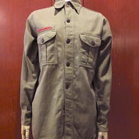 ビンテージ30's40's●BOY SCOUTS OF AMERICAチェンジボタンマチ付き長袖シャツ●250416m5-m-lssh-otボーイスカウトメンズ古着