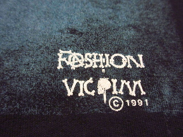 ビンテージ90's FASHION VICTIM LOVE NEVER DIESスカル