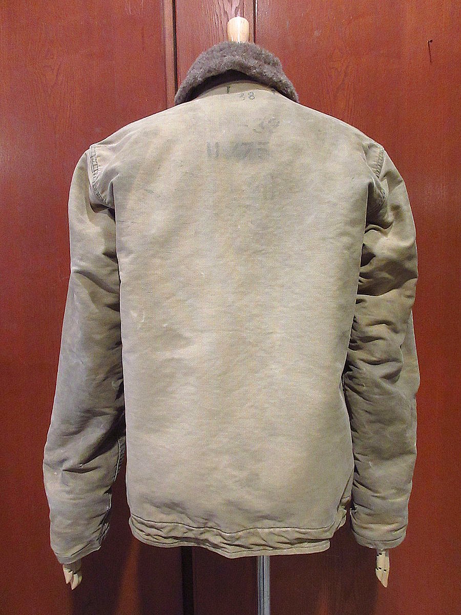 vintage A-1デッキジャケット Sサイズ 美品 60s US NAVY A-2 DECK JACKET 最初期型 三角フラップ 1962