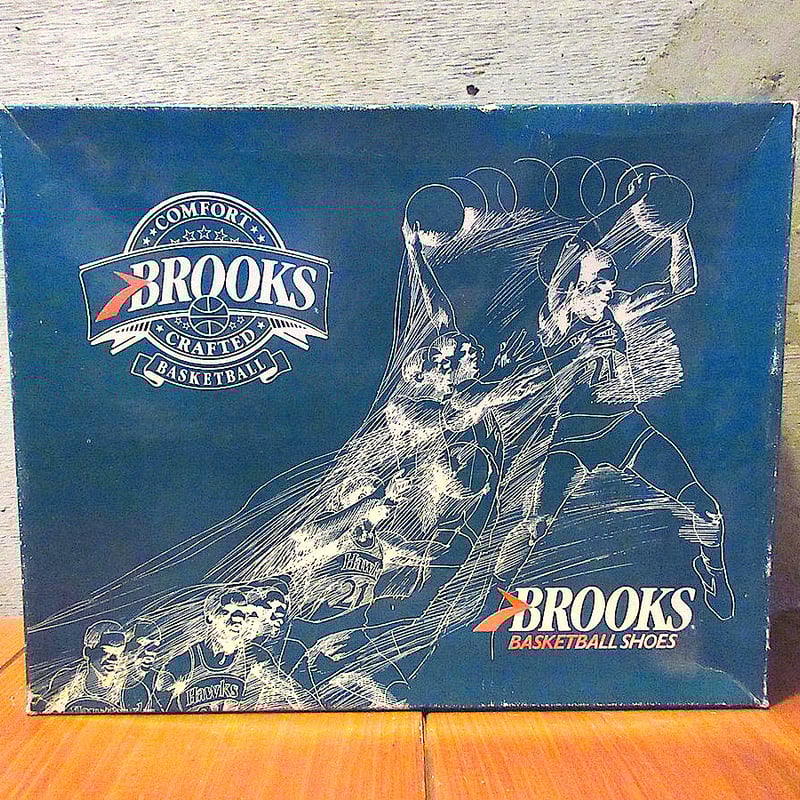 ビンテージ80's○DEADSTOCK BROOKSバスケットボールシューズsize