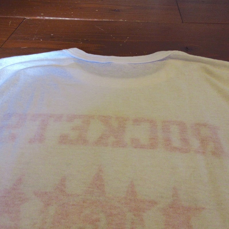 ビンテージ80's○ChampionトリコタグROCKETSプリントTシャツ白