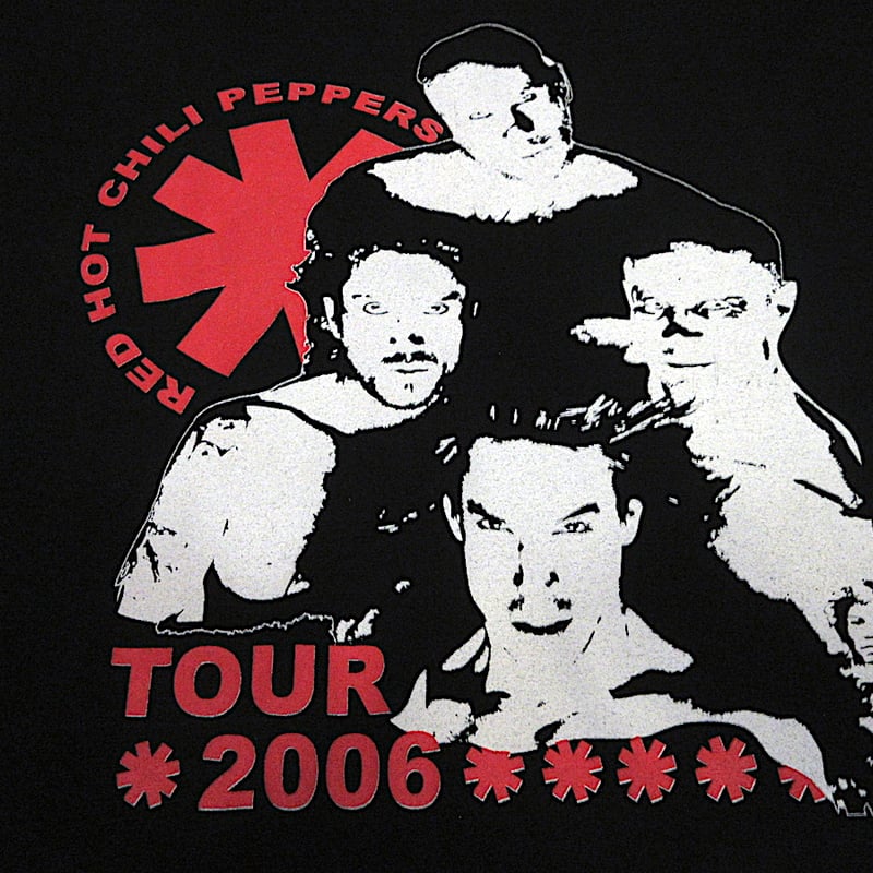 ビンテージ2000's○Red Hot Chili Peppers 2006年ツアーTシャツ黒