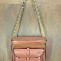 ビンテージ50’s60’s●DIAMOND C711レザーカメラバッグ茶●250316z6-bag-otダイアモンド鞄ケースショルダーバッグ