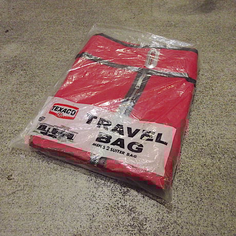 ビンテージ70's●DEADSTOCK TEXACOガーメントバッグ赤●210917r7-bag-otスーツカバートラベルバッグかばんテキサコ