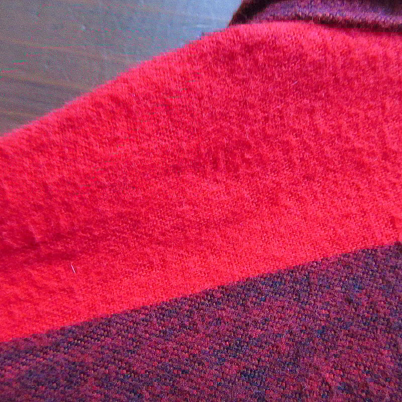 ビンテージ90's○ST JOHN'S BAYストライプコットンプリントネルシャツ