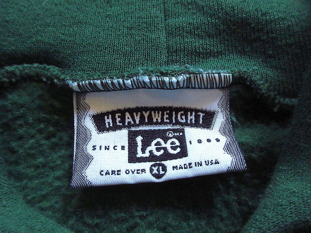 ビンテージ90's○Leeスウェットジップアップパーカ緑size XL ビンテージ90's○Leeスウェットジップアップパーカ緑size XL