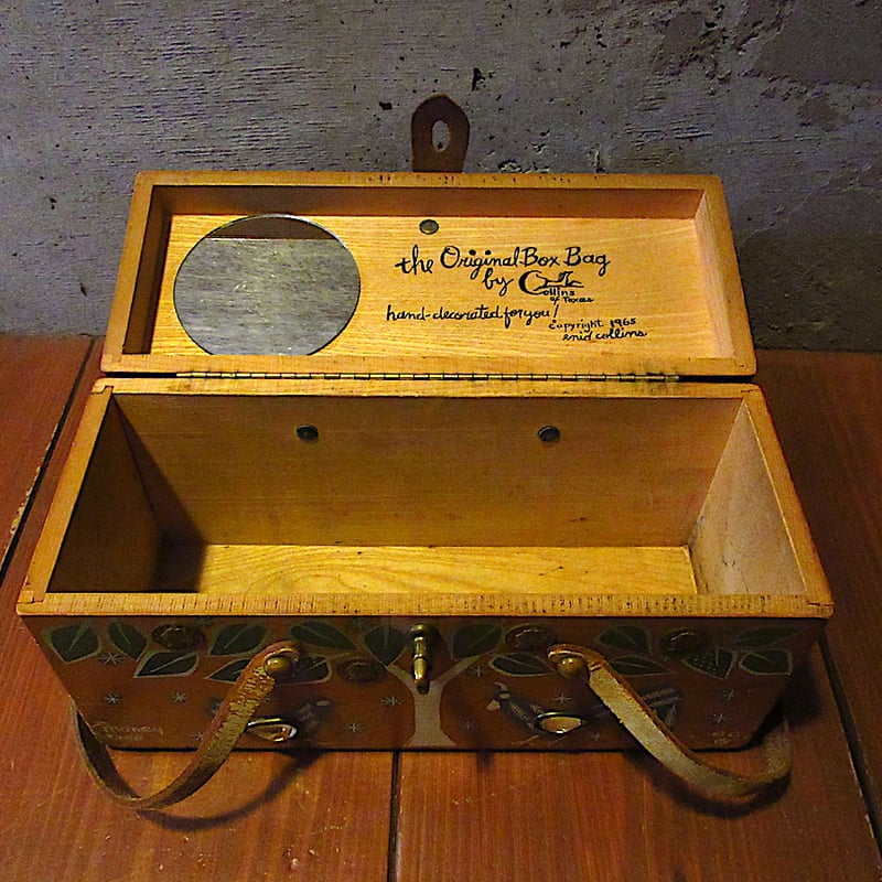 ビンテージ60's○Enid Collinsウッディーボックスバッグ○260116d7-bag