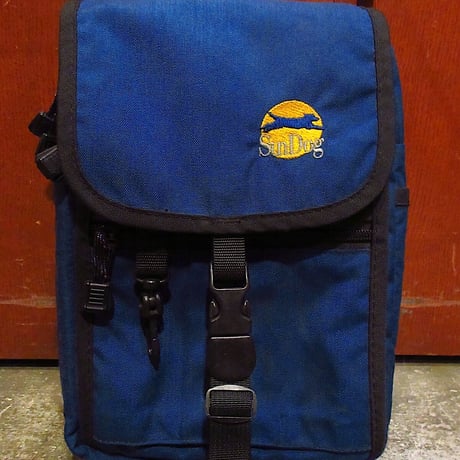 ビンテージ90's●SunDogナイロンカメラバッグ青●221114c4-bag-ot 1990sサンドッグ旧ロゴ鞄
