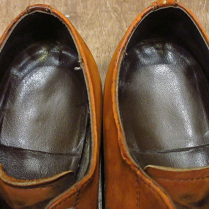 ビンテージ80's○Dexterプレーントゥヌバックシューズ茶size 9 1/2 M