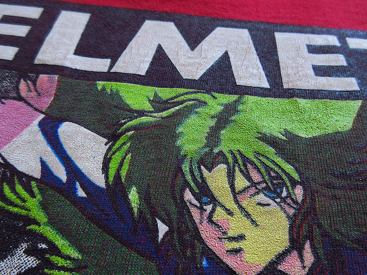 ビンテージ90's○HELMET birdhouse projectsプリントTシャツ赤siz