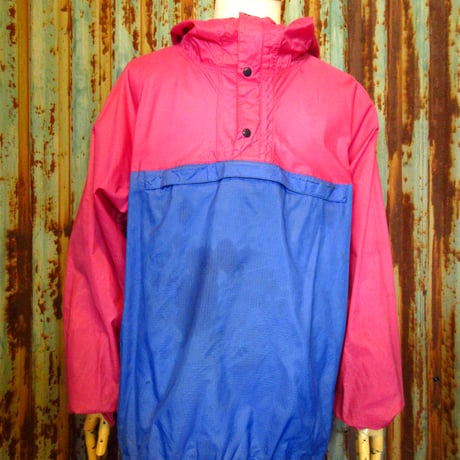 ビンテージ90’s●Patagoniaナイロンアノラックパーカ 青×ピンク size M●240402k8-m-jk-nylパタゴニアアウトドアプルオーバー古着