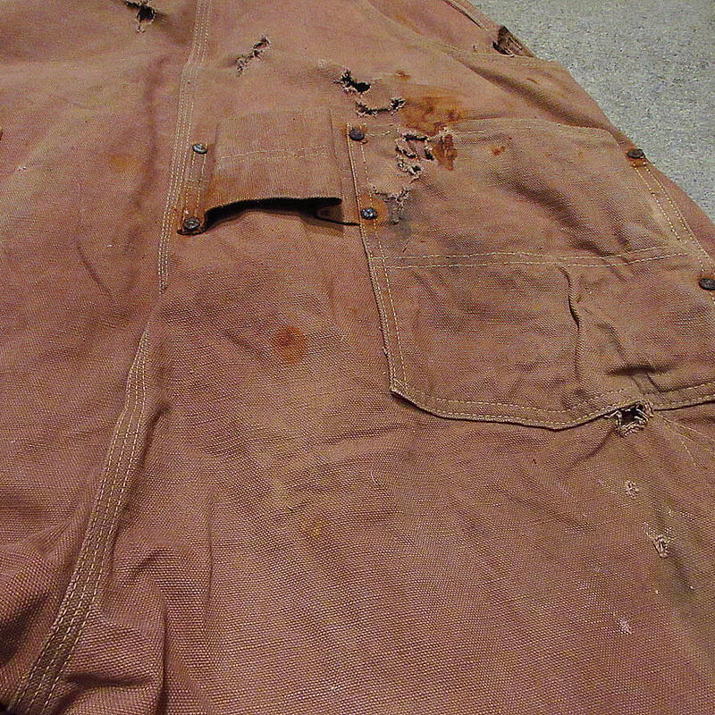 ビンテージ40's50's○Carharttハートタグエプロン付きダック