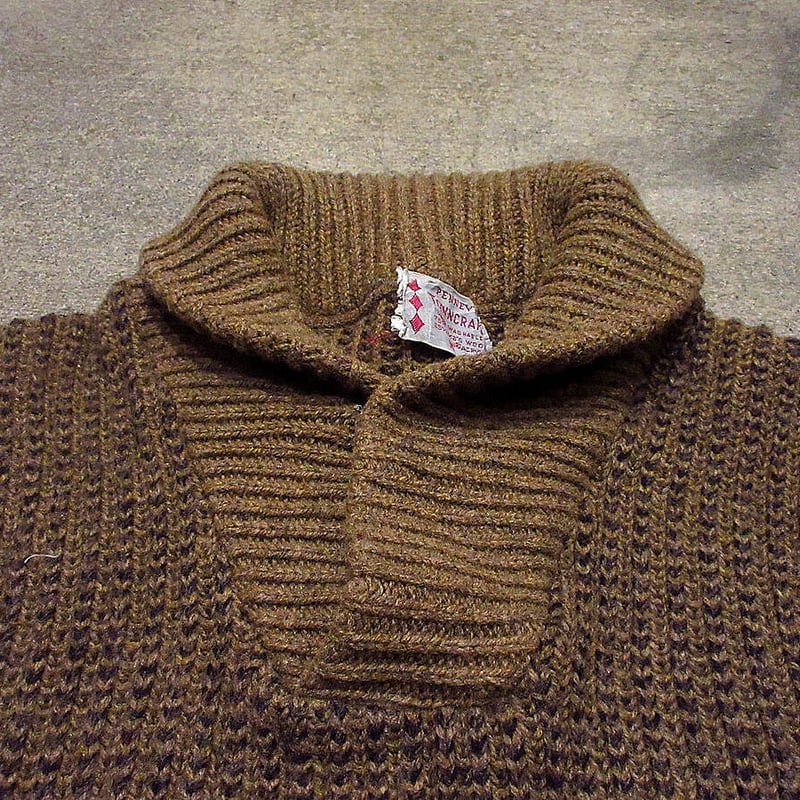 ビンテージ50's60's○PENNEY'S TOWNCRAFT ショールカラー