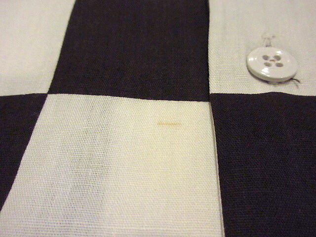 ビンテージ60's○DEADSTOCK Firestoneチェッカーフラッグシャツsize S