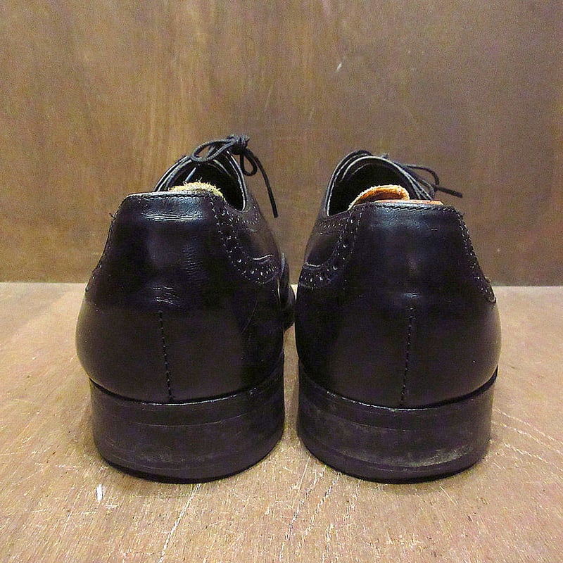 【ビンテージ】1980’s-1990’sChurch’sウイングチップシューズ黒 ビンテージ】1980's-1990'sChurch'sウイングチップシューズ黒