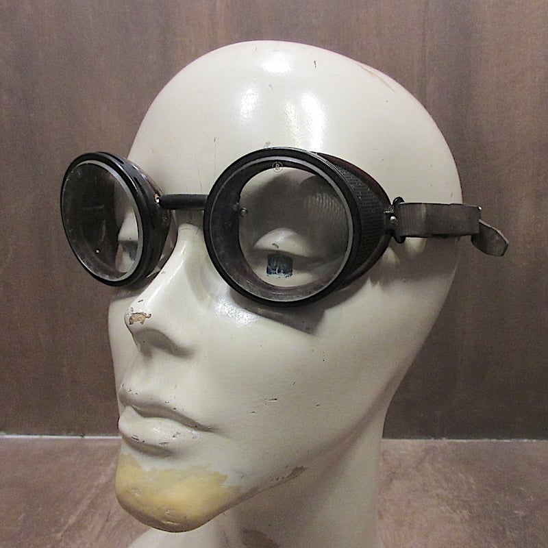 ビンテージ40's○AmericanOpticalセーフティゴーグル○250813z8