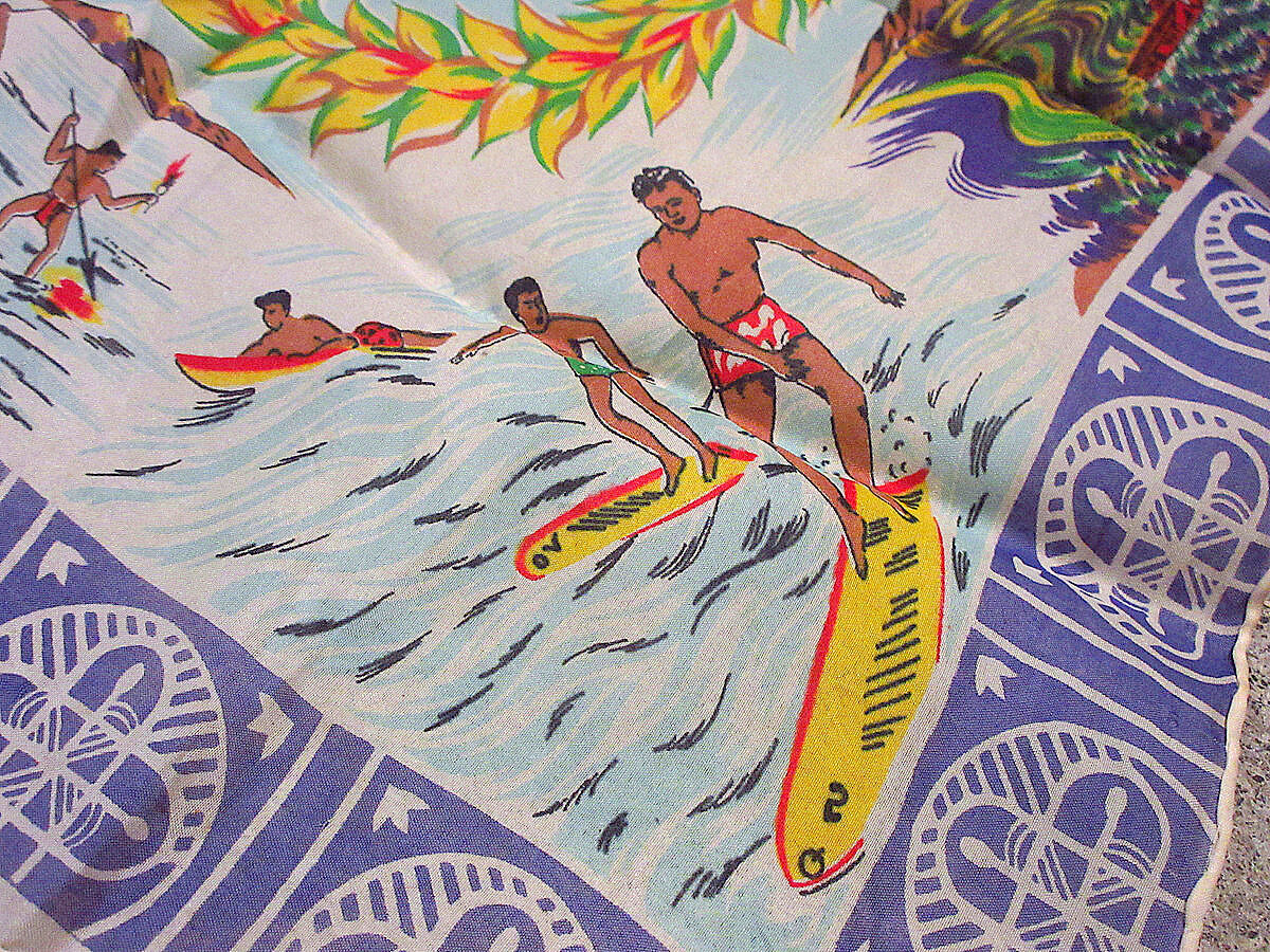 沖縄 地図 スーベニアスカーフ　ビンテージ 1950年台 fit=scale-down,w=1200