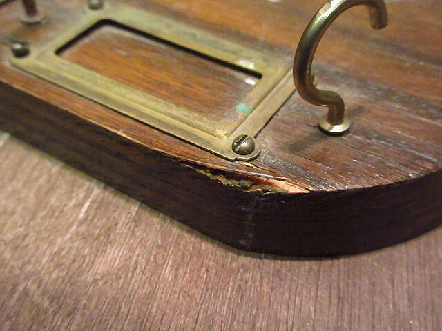 ビンテージ○ウッドキーラック○201110n8-rack 鍵収納フック木製