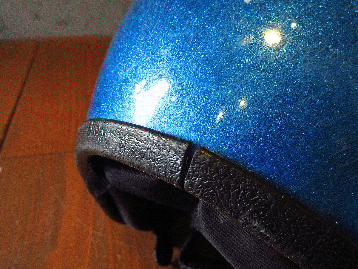 ビンテージ70's○PROTECジェットヘルメット青○240331j2-hlmt