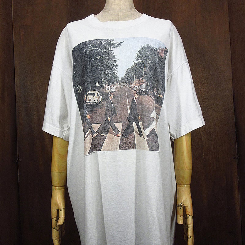ビンテージ90's○THE BEATLES ABBEY ROADプリントTシャツ白size X ビンテージ90's○THE BEATLES ABBEY ROADプリントTシャツ白size X