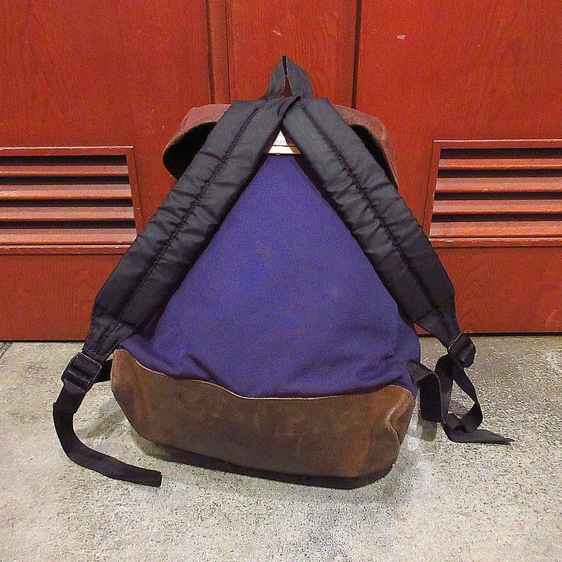 MADE IN U.S.A. EASTPAKバックパック紫×茶○210718s8-bag-bp