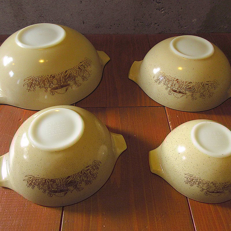 オールドパイレックス　ボウル4個セット オールドパイレックスシンデレラボウル4個セット