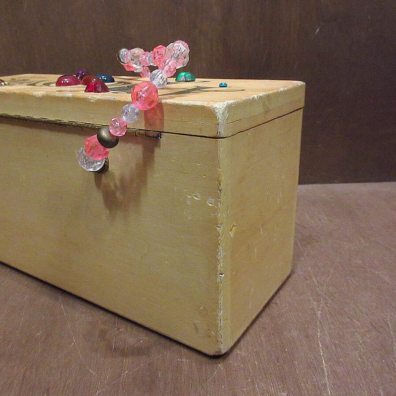 ビンテージ60's○Enid Collinsウッドボックスバッグ○210401n5