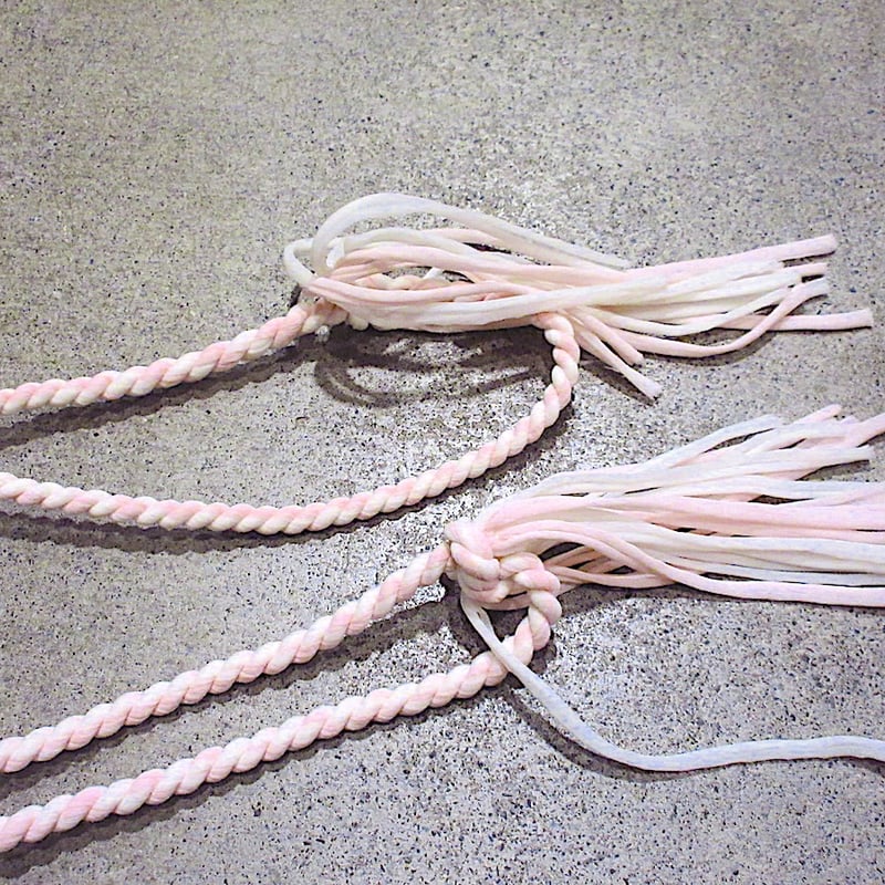 ビンテージ~50's○編み込み巾着バッグ○260306z2-bag-otパステルカラー