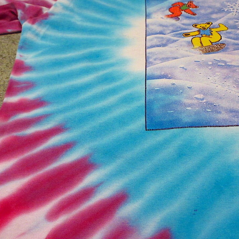 90's GRATEFUL DEAD オールオーバープリント　総柄 セール】GRATEFUL DEAD オーバーサイズ ロンT（Tシャツ