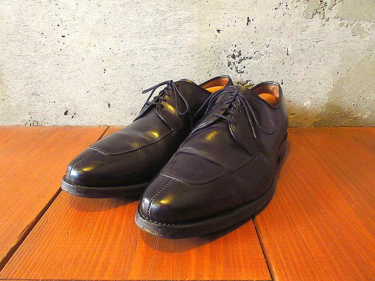 ビンテージ○Allen Edmonds Uチップシューズ黒size 8E○240302k4 ビンテージ○Allen Edmonds Uチップシューズ黒size 8E○240302k4