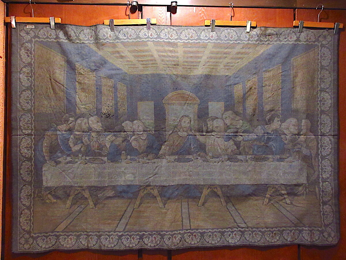 最後の晩餐ラグ約123cm ×約181cm○230710c9-rug レオナルド・ダ