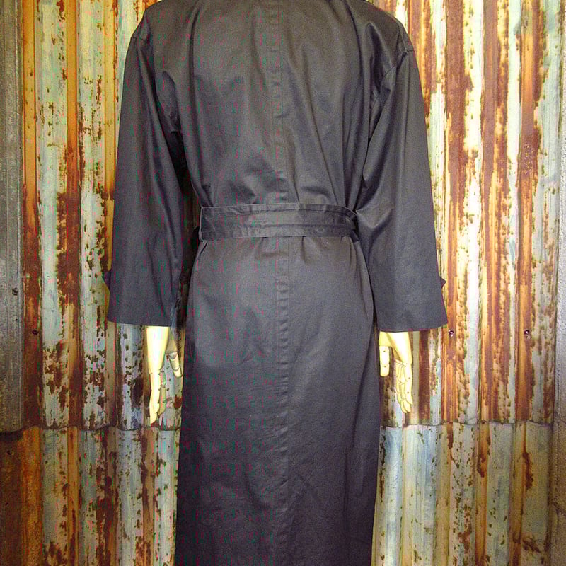 ビンテージ70's○SAINT LAURENTレディーストレンチコート黒size ビンテージ70's○SAINT LAURENTレディーストレンチコート黒size