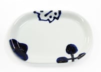 楕円皿　花葉実