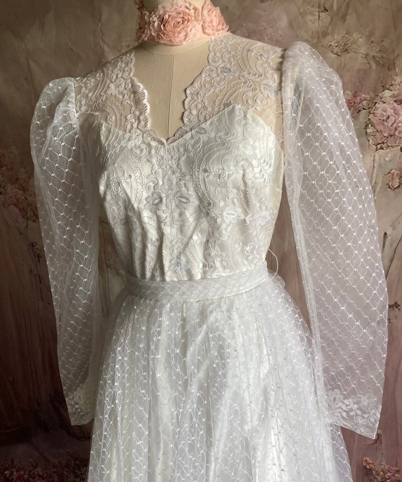 80s Romantic Vintage Wedding Dress | Rêverie Vi 80s Romantic Vintage Wedding Dress | Rêverie Vi