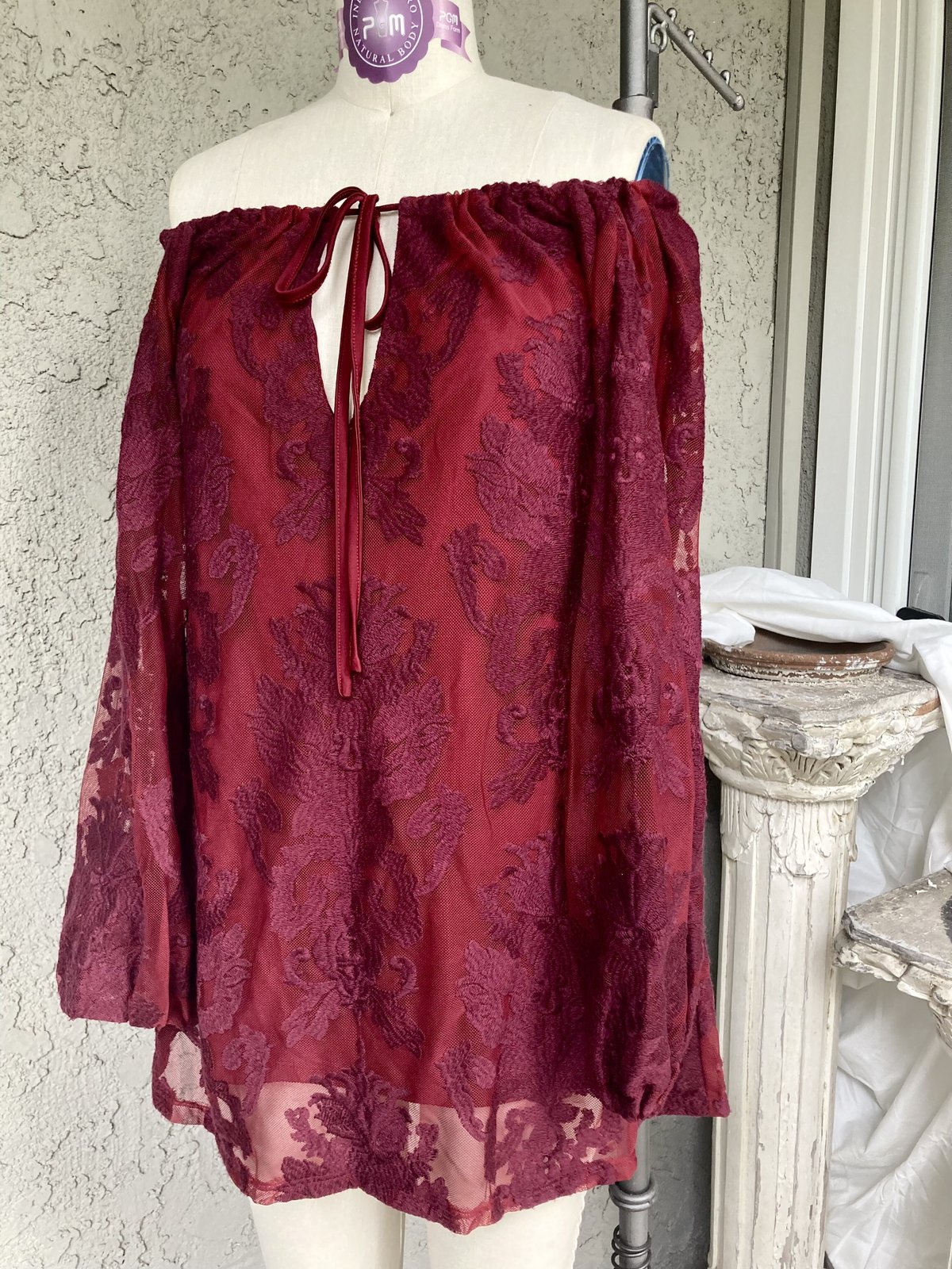For love and hot sale lemons burgundy dress