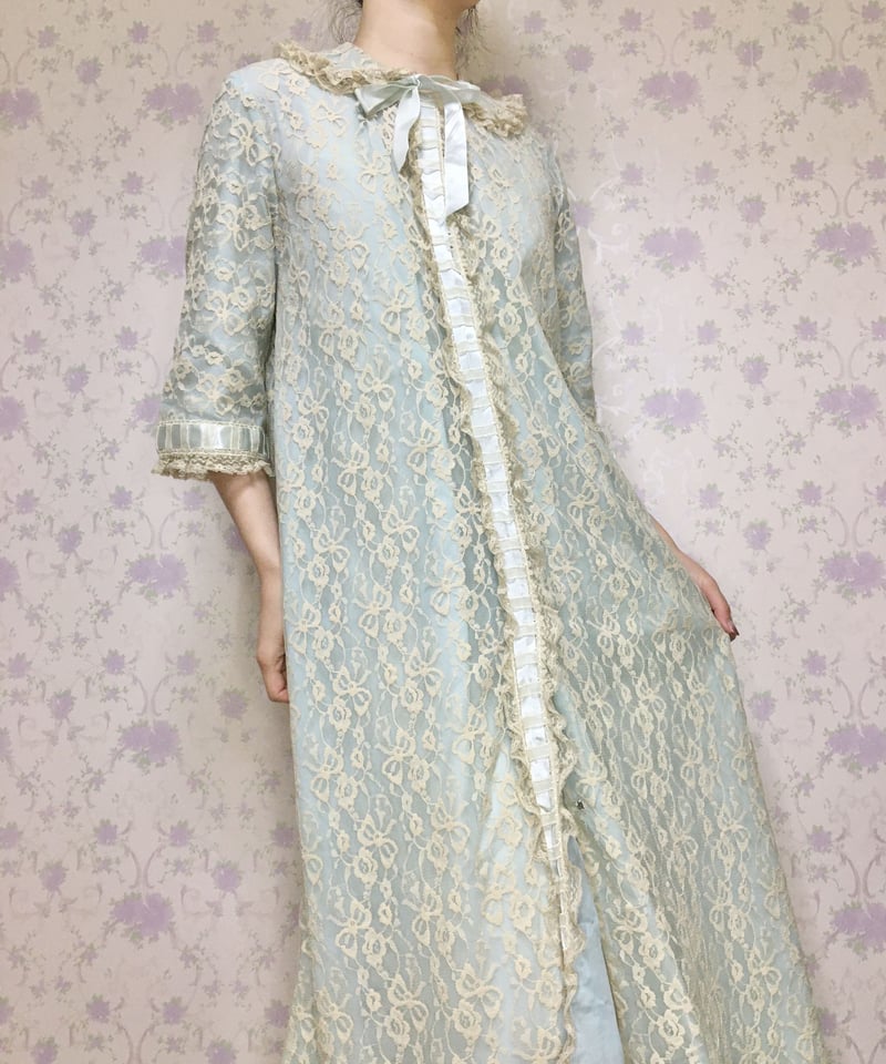 60s ODETTE BARSA Blue Gown | Rêverie Vintage 60s ODETTE BARSA Blue Gown | Rêverie Vintage