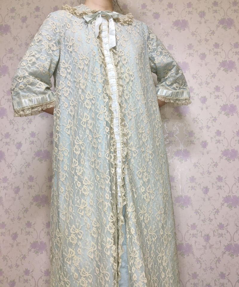 60s ODETTE BARSA Blue Gown | Rêverie Vintage 