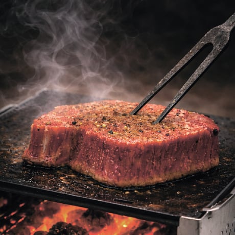 ステーキ鉄板 / キャプテンスタッグ カマド スマートグリル B6型用｜黒皮鉄4.5mm BBQ･ステーキ鉄板 CAMP DEPT