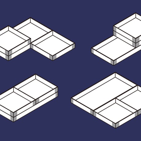 PALLET TRAY  『月明かりの書斎』3点セット