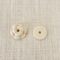 アイボリーカメリアノブ2個(ワッシャー別売)