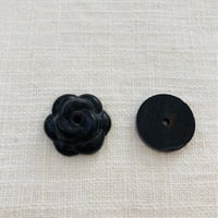 ローズウッドカメリアノブ(ワッシャー付き)1個23mm