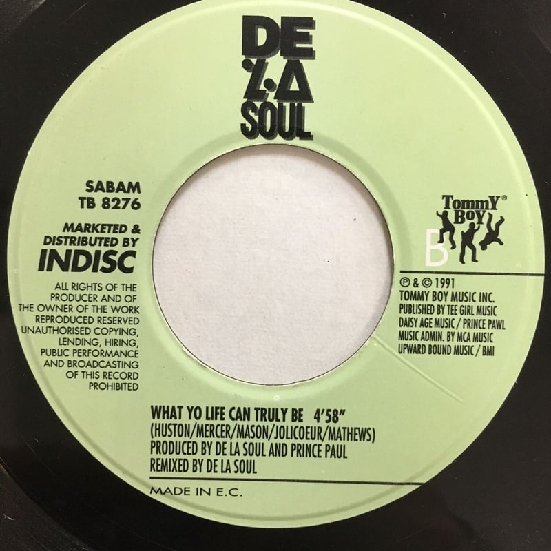 【7インチ】De La Soul / Roller Skating Jam De La Soul A Roller Skating Jam Named Saturdays | MercadoLivre