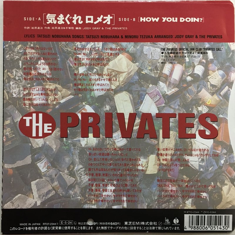 THE PRIVATES / 気まぐれロメオ | ACTION TIME VISION