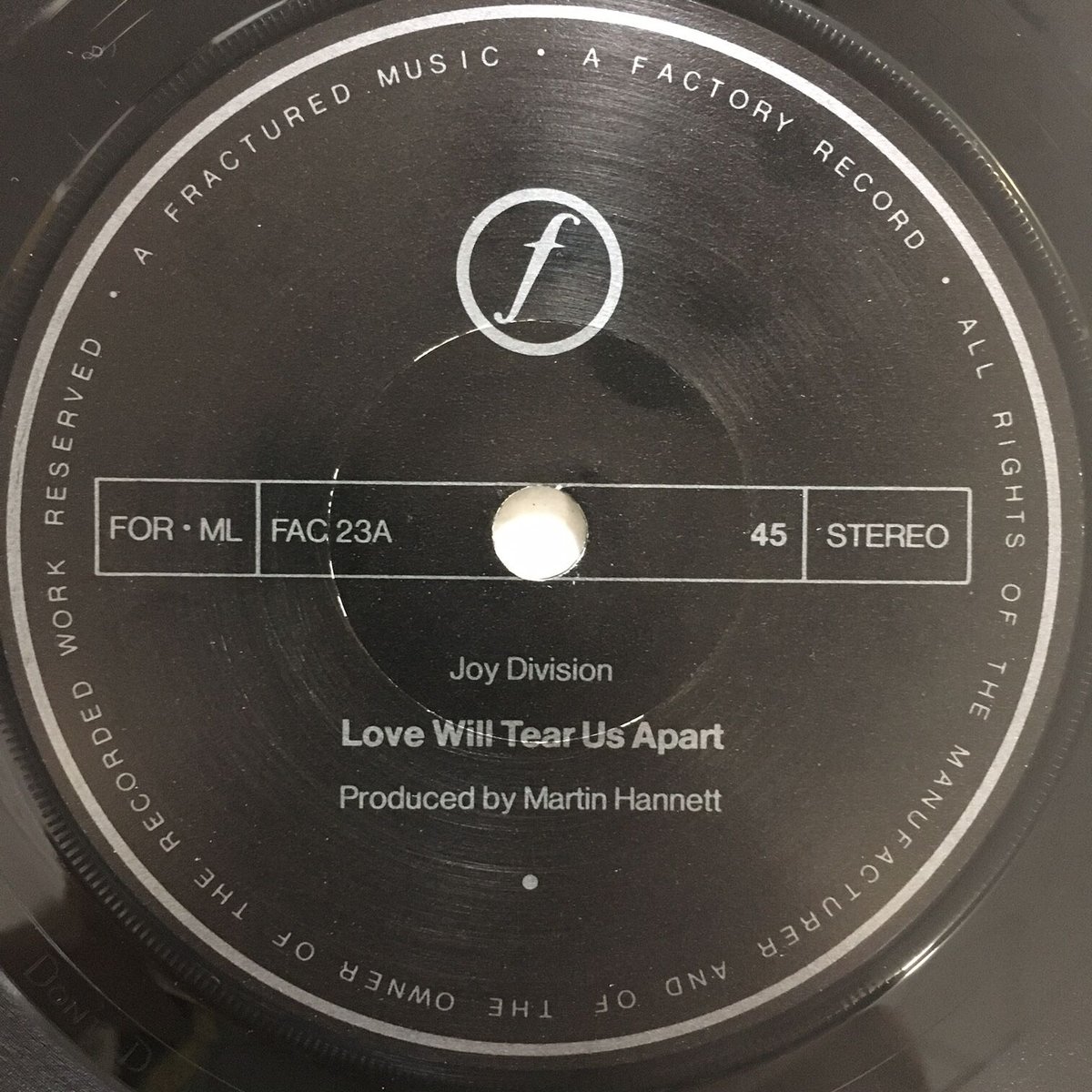JOY DIVISION / Love Will Tear Us Apart | ACTION