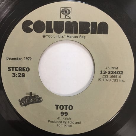 TOTO / 99 / Georgy Porgy