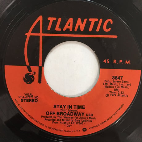OFF BROADWAY USA / Stay In Time