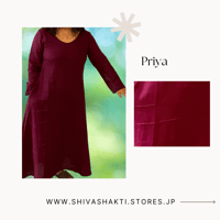 女性用おしゃれデザインローブPRIYA【長袖タイプ】（送料無料）