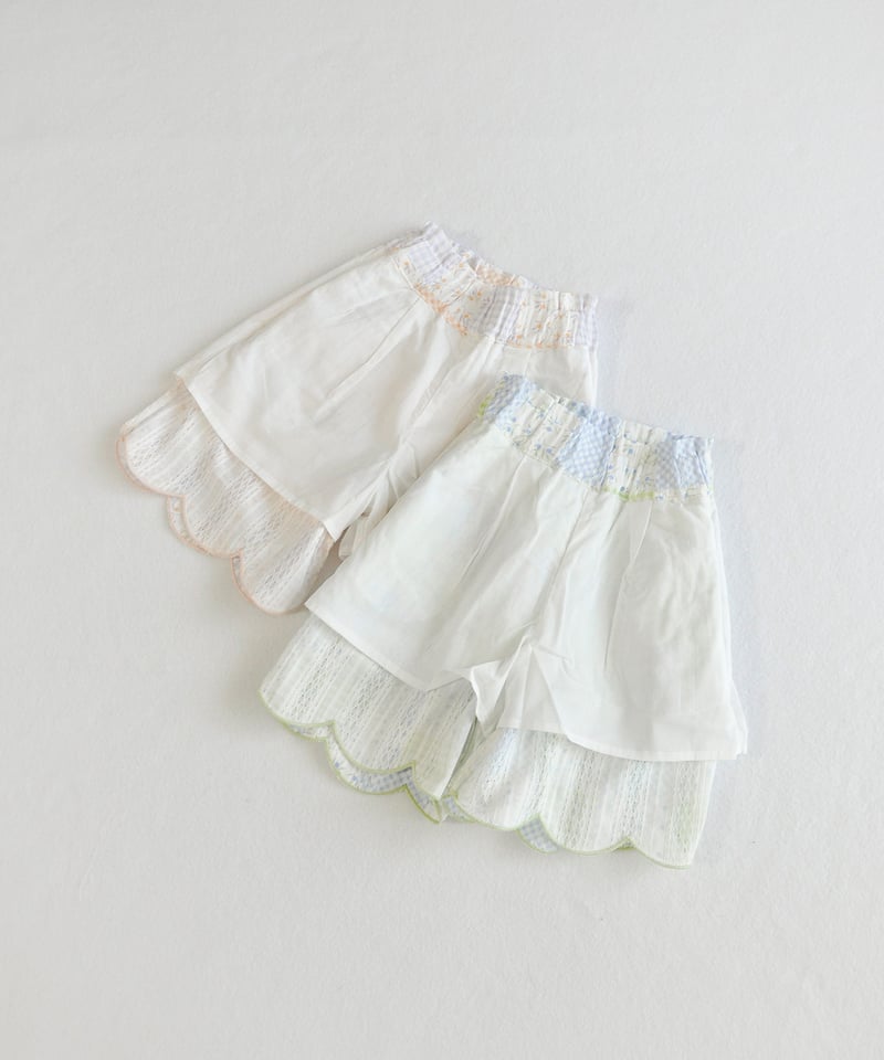 coto cotte 夏らくスカラップパンツ（6分） 722-664034 [ 〜140cm