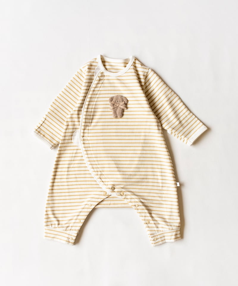 mocmof アニマル アップリケ かんたんロンパース 622-556019